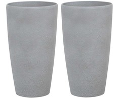 Beliani Rinkinys 2 puodai 31 x 31 x 58 cm kamuoliukas ABDERA