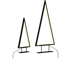 Beliani Dekoracja świąteczna LED LOPPI Choinka 47/69 cm Juodas