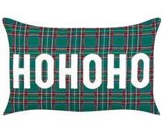 Beliani Rinkinys 2 poduszek dekoracyjnych JOYCANDY 30 x 50 cm Žalias Wzór świąteczny