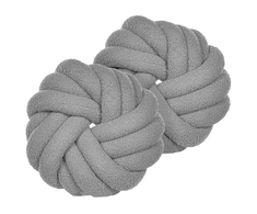 Beliani Rinkinys 2 dekoratyvinės pagalvės AKOLA Boucle 31 x 31 cm Saw Unity