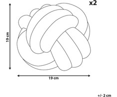 Beliani Rinkinys 2 dekoratyvinės pagalvės MALNI Boucle 19 x 19 cm Saw Unity