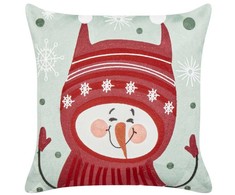 Beliani Rinkinys 2 poduszek dekoracyjnych CUPCAKE Medvilnė 45 x 45 cm Raudona