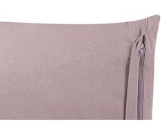Beliani Rinkinys 2 dekoratyvinės pagalvės SILYBUM Velvet 45 x 45 cm Rožinė Geometrinis raštas