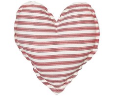 Beliani Rinkinys 2 dekoratyvinės pagalvės RUBIA Medvilnė 45 x 45 cm Raudona Striped