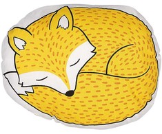 Beliani rinkinys iš 2 vaikų pagalvės fox 50 x 40 cm geltonos DHANAŠAS