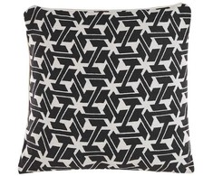 Beliani 2 dekoratyvinių pagalvių rinkinys 45 x 45 cm juoda ir balta ANDIRIN