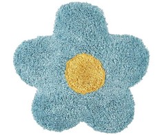 Beliani Rinkinys 2 dekoratyvinės pagalvės SORREL Medvilnė 30 x 30 cm Mėlyna Flower