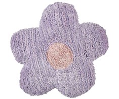 Beliani Rinkinys 2 dekoratyvinės pagalvės SORREL Medvilnė 30 x 30 cm Violetinis Flower