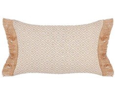 Beliani Rinkinys 2 dekoratyvinės pagalvės BOATH 30 x 50 cm Kremas Solid