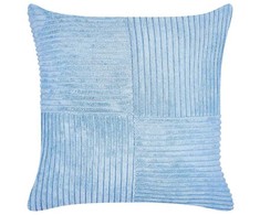 Beliani Rinkinys 2 dekoratyvinės pagalvės MILLET Velvetas 43 x 43 cm Mėlyna Geometrinis raštas