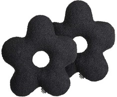 Beliani Rinkinys 2 dekoratyvinės pagalvės CAMPONULA Boucle 40 x 40 cm Juodas Unity