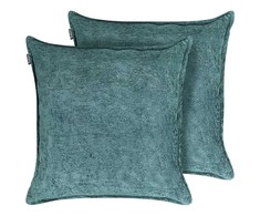 Beliani Rinkinys 2 poduszek dekoracyjnych VERPIS Medvilnė 50 x 50 cm Mėlyna Jednolity