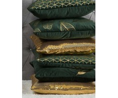 Beliani 2 Velour dekoratyvinių pagalvių rinkinys sąraše 45 x 45 cm žalios FREESIA