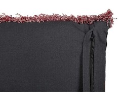 Beliani Lumarko 2 dekoratyvinės veliūrinės pagalvės su gėlėmis ir kutais 45 x 45 cm, įvairiaspalvė RUTA!