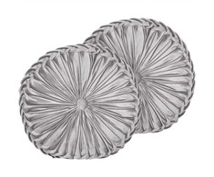 Beliani Rinkinys 2 dekoratyvinės pagalvės UDALA Velvet 40 x 40 cm Ball Solid