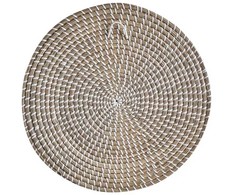 Beliani Sienų dekoracijų rinkinys LAOCAI iš jūržolių 45/40/30/20 cm juodas