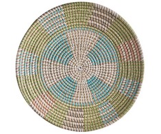 Beliani Rinkinys sienų dekoracija SONLA Jūros žolės 45/35/30 cm Spalvinga