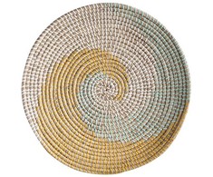 Beliani Rinkinys sienų dekoracija BACNINH Jūros žolė 46/35/30 cm Spalvinga