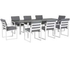 Lauko baldų komplektas Shumee Beliani Rinkinys 8 vietų sofa PANCOLE su pagalvėmis Metal Ball