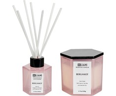 Beliani kvepianti žvakė su CLASSY TINT kvapiosiomis lazdelėmis Sojos vaškas Vaisinės natos