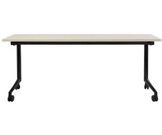 Beliani Sulankstomas rašomasis stalas CAVI, šviesiai rudas, 180 cm x 60 cm, su ratukais