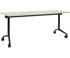 Beliani Sulankstomas rašomasis stalas CAVI, šviesiai rudas, 180 cm x 60 cm, su ratukais