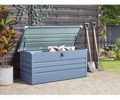 Beliani Sodo dėžė CEBROSA 132 cm 62 cm, mėlyna