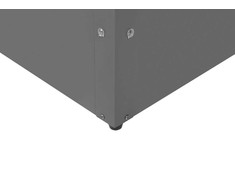 Beliani Sodo dėžė CEBROSA 100 cm 62 cm pilka