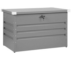 Beliani Sodo dėžė CEBROSA 100 cm 62 cm pilka