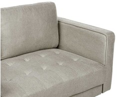 Beliani 2 vietų sofa NURMO, rudai pilka