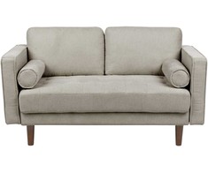 Beliani 2 vietų sofa NURMO, rudai pilka