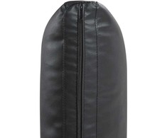 Beliani Dvivietė sofa SOVIK iš dirbtinės odos, juoda