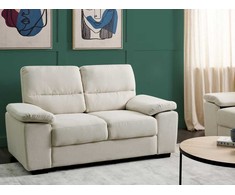 Beliani 2 vietų sofa VOGAR šviesiai smėlio spalvos