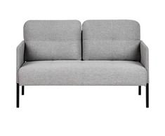 Beliani Dvivietė sofa LAHTI pilka