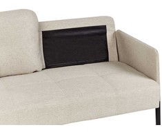 Beliani Dvivietė sofa LAHTI šviesiai smėlio spalvos