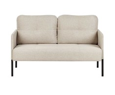 Beliani Dvivietė sofa LAHTI šviesiai smėlio spalvos