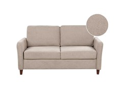 Beliani 2 vietų sofa MARE smėlio-pilkos spalvos su daiktadėže