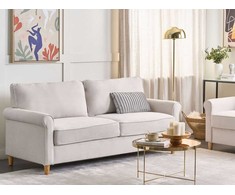 Beliani 3 vietų sofa RONNEBY smėlio spalvos