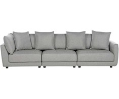 Beliani 3 vietų sofa SIGTUNA šviesiai pilka