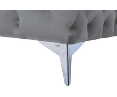 Beliani 3 vietų sofa SOTRA aksominė pilka