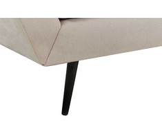 Beliani Trivietė sofa LENVIK, veliūras, smėlio spalva