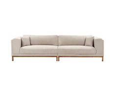 Beliani 4 vietų sofa VENG smėlio pilkos spalvos