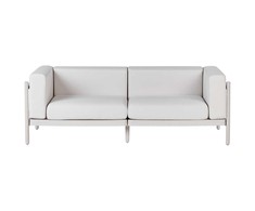 Beliani Sofa ogrodowa dla 2 osób FERRETTI Jasnobeżowy