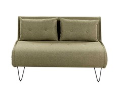 Beliani Dvivietė išskleidžiama sofa VESTFOLD, alyvuogių spalvos