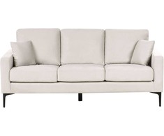 Beliani Trijų vietų sofa GAVLE Šviesi smėlio spalva