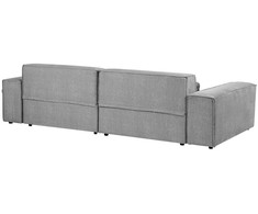 Beliani Dvivietė modulinė sofa HELLNAR pilka