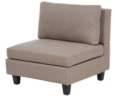 Beliani Modulinė U formos sofa 5 asmenims UNSTAD ruda