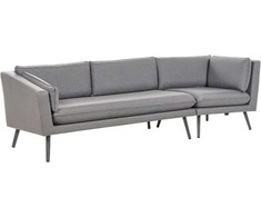Beliani Sodo sofa 3 asmenims LORETELLO dešininė pilka