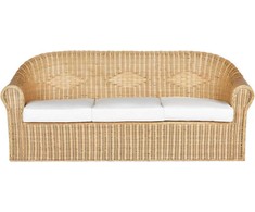 Beliani Sofa ogrodowa dla 3 osób LIVADEIA