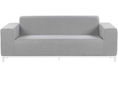 Beliani 2 vietų sodo sofa ROVIGO šviesiai pilka
